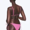 Mid Rise Brazilian Tie Bikini Bottoms – Pink