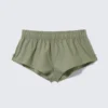 Mid-Rise Cotton Poplin Pyjama Briefs – Khaki Green
