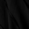 Mid Rise Curved Seam Midi Skirt – Black