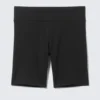 Mid Rise Fitted Biker Shorts – Black