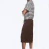 Mid Rise Loose Suiting Shorts – Dark Brown