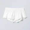 Mini Cotton Shorts – White