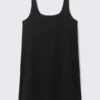 Mini Pinafore Dress – Black