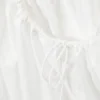 Mini Poplin Strap Dress – White