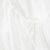 Mini Poplin Strap Dress – White