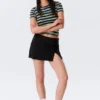 Mini Slit Skirt – Black