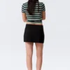Mini Slit Skirt – Black
