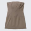 Mini Tube Suiting Dress – Mole Melange