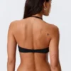 Minimal Halter Bikini Top – Black