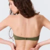 Minimal Halter Bikini Top – Dark Green