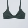 Minimal Pullover Bikini Top – Dark Green