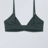 Minimal Pullover Bikini Top – Dark Green