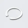 Minimal Silver-Plated Open Ring – Silver