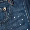 Missy Embellished Low Rise Straight Leg Jeans – Embellished Blue – Dark Blue