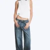 Missy Low Rise Loose Straight Jeans – Blue Hymn – Medium Blue