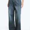 Missy Low Rise Loose Straight Jeans – Blue Hymn – Medium Blue