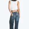 Missy Low Rise Loose Straight Jeans – Blue Hymn – Medium Blue