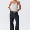 Missy Low Rise Loose Straight Jeans – Blue Rinse – Dark Blue