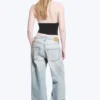 Missy Low Rise Loose Straight Jeans – Broken Blue – Light Blue