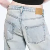Missy Low Rise Loose Straight Jeans – Broken Blue – Light Blue