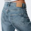 Missy Low Rise Loose Straight Jeans – Mountain Blue – Medium Blue