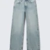 Missy Low Rise Loose Straight Jeans – Notus Blue – Light Blue
