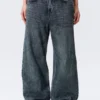 Missy Low Rise Loose Straight Jeans – Pandora Blue – Dark Blue