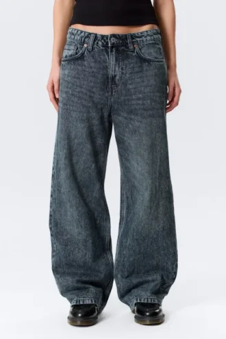Missy Low Rise Loose Straight Jeans – Pandora Blue – Dark Blue