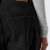 Missy Low Rise Loose Straight Jeans – Tuned Black – Black