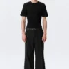 Moe Trousers Relaxed Fit Low Waist – Black