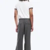 Moe Trousers Relaxed Fit Low Waist – Grey Melange