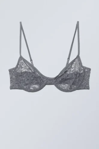 Molly Underwire Bra – Dark Grey