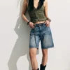 Monterey Low Rise Denim Shorts – Arizona Blue – Medium Blue