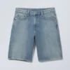 Monterey Low Rise Denim Shorts – Blue Fade – Medium Blue