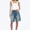 Monterey Low Rise Denim Shorts – Radio Blue – Medium Blue