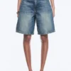Monterey Low Rise Denim Shorts – Radio Blue – Medium Blue