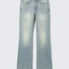 Moon Mid Rise Regular Bootcut Jeans – Aeon Blue – Light Blue