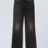 Moon Mid Rise Regular Bootcut Jeans – Deep Night – Black