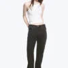Moon Mid Rise Regular Bootcut Jeans – Tuned Black – Black
