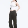 Moon Mid Rise Regular Bootcut Jeans – Tuned Black – Black