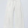 Motion Low Rise Denim Trousers – White