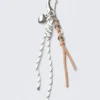 Multi-Charm Keyring – White/Beige String
