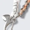 Multi-Charm Keyring – White/Beige String