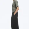 Nate Baggy Fit Pleated Suit Trousers – Black