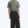Nate Baggy Fit Pleated Suit Trousers – Black