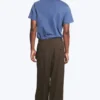 Nate Baggy Fit Pleated Suit Trousers – Brown Pinstripe