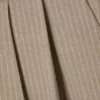 Nate Baggy Fit Pleated Suit Trousers – Pinstriped Beige Melange