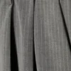 Nate Baggy Fit Pleated Suit Trousers – Pinstriped Light Grey