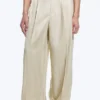 Nate Baggy Linen Blend Suit Trousers – Light Dusty Beige