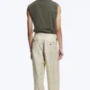 Nate Baggy Linen Blend Suit Trousers – Light Dusty Beige